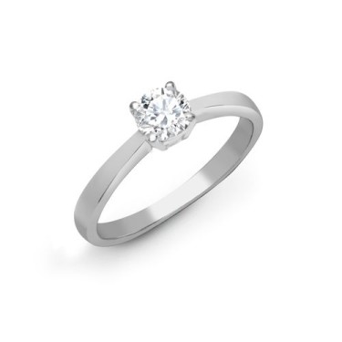 18ct White Gold 1ct Solitaire Dia Ring
