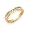 18ct Yellow Gold 75pt Channel Set Diamond 1/2 ET