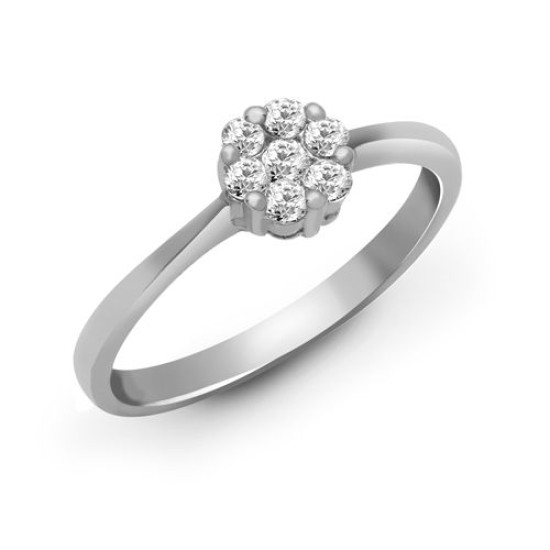 18ct White Gold Diamond Ring