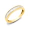 18ct Yellow 0.75ct Diamond Baguette 1\2 Eternity Ring