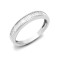 18ct White 1.00ct Diamond Baguette 1\2 Eternity Ring