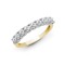 18ct Yellow/White 1.00ct 9 stone Claw Set 1/2 ET Ring