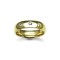 18ct Gold Yellow Diamond Rubover set Wedding Ring 6mm
