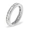 18ct White Gold Channel Set Full Eternity Ring Diamond 2.00ct G VS