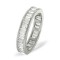 18ct White Gold Channel Set Full Eternity Ring Baguette Diamond 2.00ct H Si