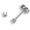 9ct White 10pts Dia Stud Earrings