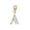 9ct Yellow Gold Diamond Set Initial Pendant -Initial G