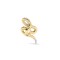 9ct Yellow Gold Diamond Snake Pendant