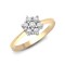 9ct Yellow Gold Diamond Cluster Ring
