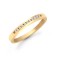 9ct Yellow Gold Diamond Half Eternity Ring