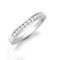9ct White Gold Diamond Half Eternity Ring