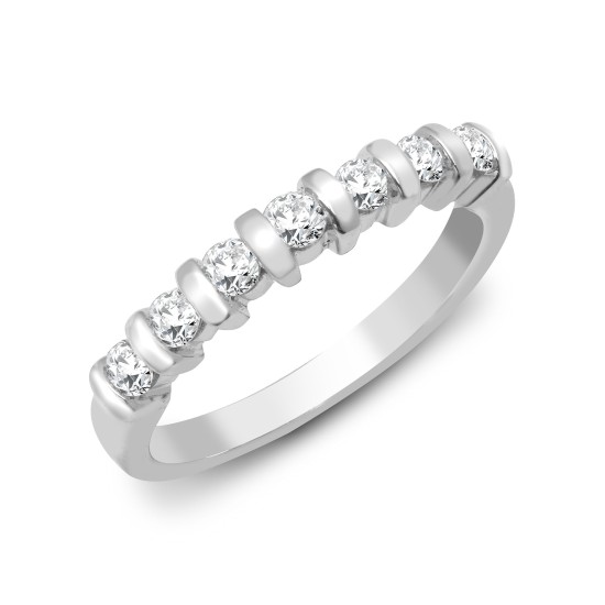 9ct White Gold Diamond Ring