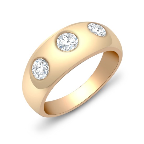 9ct Yellow Gold Diamond Ring