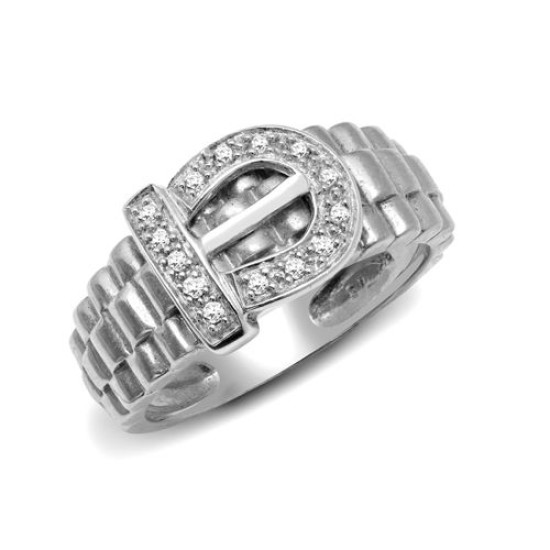 9ct White Gold Diamond Ring