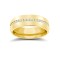 9ct Yellow Gold RBC Court Diamond Wedding Band Fully Set - 8mm - 80pts 8mm
