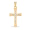 9ct Yellow Gold Diamond Cross
