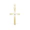 9ct Yellow 0.05ct Invisible Set Diamond Cross