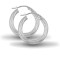 925 Sterling Silver Twist Hoop Earrings