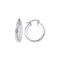 925 Silver Resin Set Hoop Earrimgs