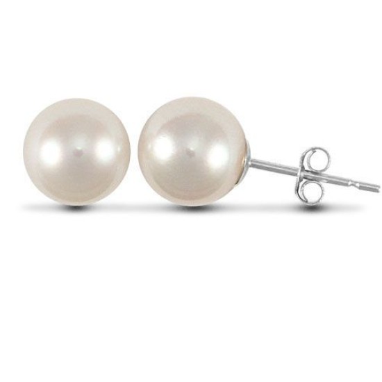 925 Sterling Silver Freshwater Pearl Stud Earrings