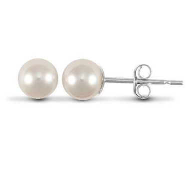 925 Sterling Silver Freshwater Pearl Stud Earrings