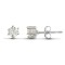 925 Silver 3mm Cubic Zirconia Studs