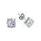 925 Silver 8mm Heavyweight CZ Set Studs Round