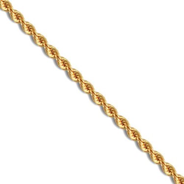 9ct Yellow Gold Solid Rope Bracelet