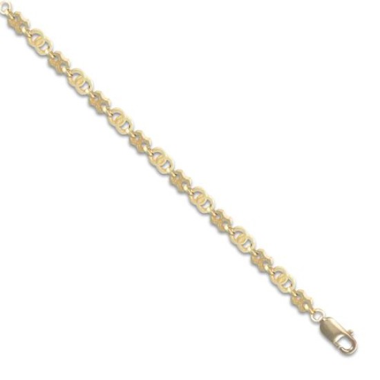 9ct Yellow Gold Solid Cast Fancy Bracelet