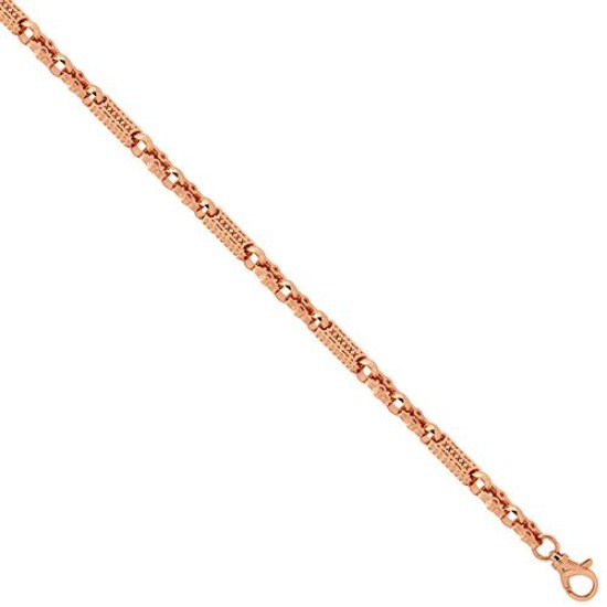 9ct Rose Gold Stars & Bars Necklace