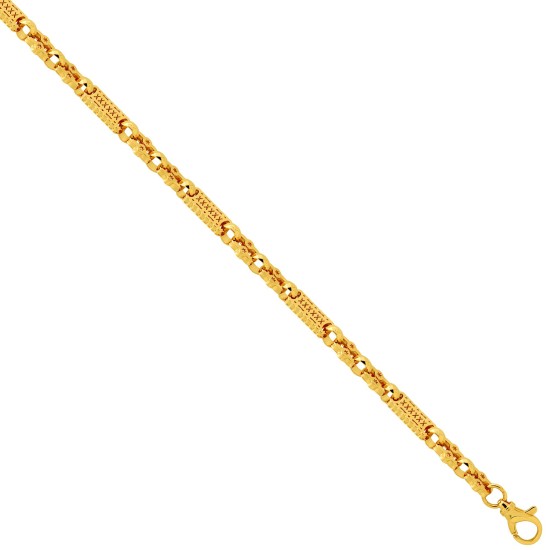 9ct Yellow Gold Stars & Bars Necklace