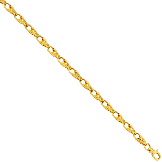 9ct Yellow Gold Tulip Bracelet