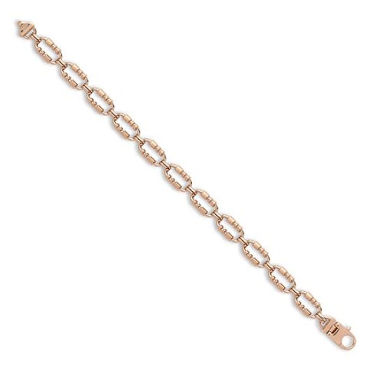 14ct Rose Solid Rectangular Link Chain Chain