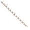 9ct Rose Solid Rectangular Link Chain Chain