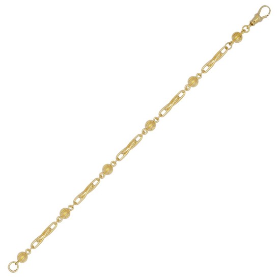 9ct Yellow Ball & Twist Bracelet