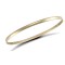 9ct Yellow Gold 3mm D-Shaped Slave Bangle