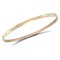 9ct Yellow 3mm Flat Dia. Cut Slave Bangle