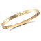 9ct Yellow Gold Flat Diamond Cut Slave Bangle