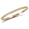 9ct Yellow Gold D-Shaped Diamond Cut Slave Bangle