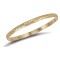 9ct Yellow Gold D-Shaped Diamond Cut Slave Bangle