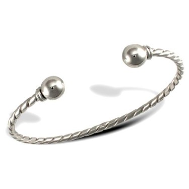 9ct White Gold Bangle