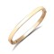 9ct Yellow Gold Retro TV Shaped Minimalist Bangle Bracelet
