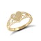 9ct Yellow Gold Cubic Zirconia Children's Heart Ring