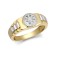 9ct 2 Colour Gold Child's CZ Set Watch Strap & Bezel Ring