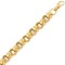 9ct Yellow Gold Plain & Patterned Cast Belcher Bracelet