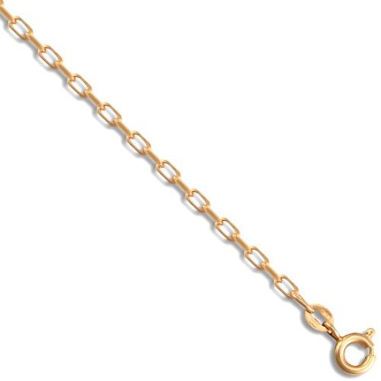 9ct Yellow Gold Italian Diamond Cut Belcher 2.3mm Gauge Pendant Chain