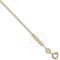 9ct Yellow Gold Diamond Cut Curb 1.3mm Gauge Pendant Chain