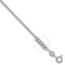 9ct White Gold Diamond Cut Curb 1.4mm Gauge Pendant Chain