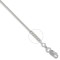 18ct White Gold Curb 1.5mm Gauge Pendant Chain