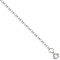 9ct White Gold Diamond Cut Belcher 1.4mm Gauge Pendant Chain